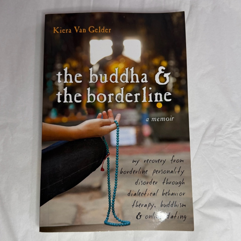 The Buddha & The Borderline by Kiera Van Gelder - Teal Accent Cover